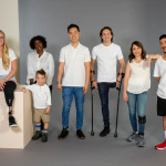 group photo of people with adaptive shoes