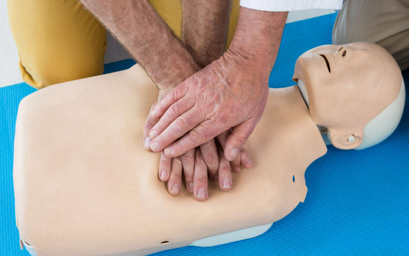 Paramedics training cardiopulmonary resuscitation