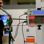 a person showing a demo of mouth joystick