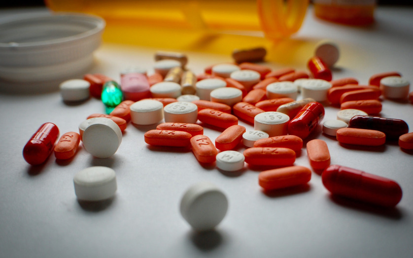 close up of colorful medicines