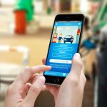 person using the app