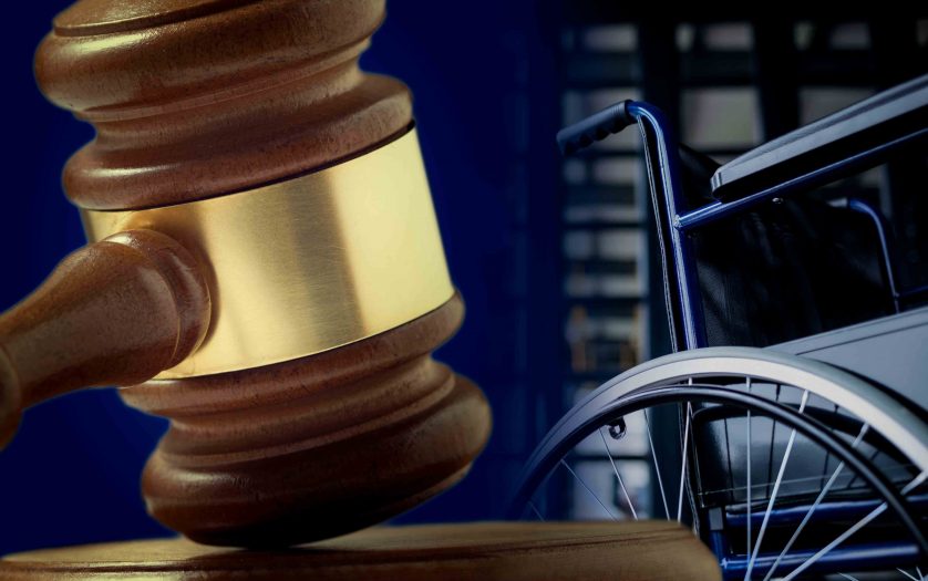 gavel with wheelchair
