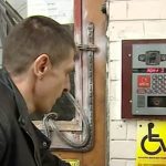 a person using the intercom