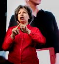 sign language interpreter works on the stage