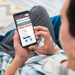 person using the mobile