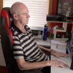 person using the computer