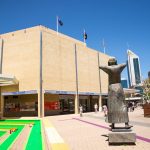 Art Gallery WA building entrance in Perth City centre, Western Australia