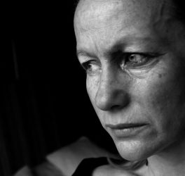 Image of a woman in tears, conceptual domestic violence
