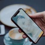 person using the app