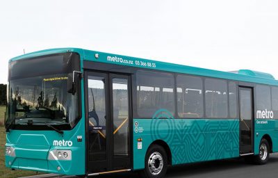 teal bus