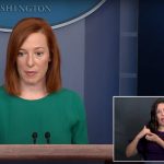 White House press secretary Jen Psaki speaks during a press briefing at the White House with ASL, YouTube