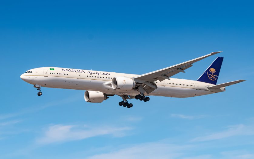 Saudi Arabian Airlines Boeing 777 airplane