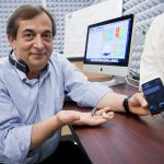 Dr. Issa Panahi with smartphone