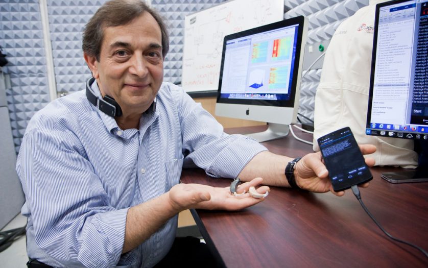 Dr. Issa Panahi with smartphone