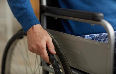 Man in Wheelchair Closeup