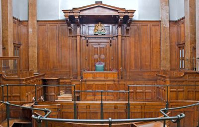 Crown Court room inside St Georges Hall,