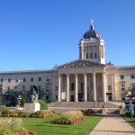View on the government building in Winnipeg, Manitoba, Canada.