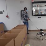 Robot guide dog testing