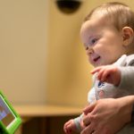 Mobile device cameras track the gaze of toddlers while they watch videos