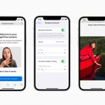Screenshot of Signtime, settings and an image with descriptions