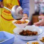 Taking care of the homeless by sharing food