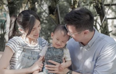 Eric and Wei Shi with Elliot