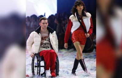 model Rheed McCracken at Australian Fashion Week