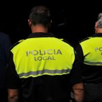 Two members of the police service municipal, Spain