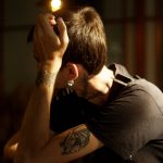 Depressed man thinking