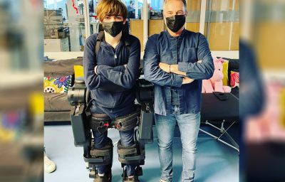 Oscar Constanza with his father Jean-Louis Constanza.