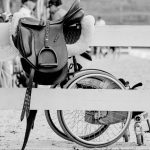 wheelchair with Saddle seat