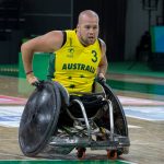 Australia's Wheelchair Rugby player during a match