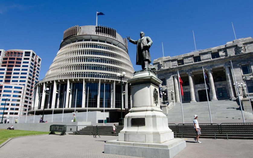 Parliament of New Zealand in Wellington city