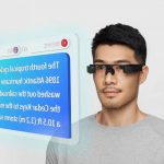 Person wearing AR glasses