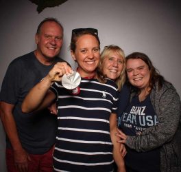 Hailey Danz 2020 U.S. Paralympic silver medalist with family