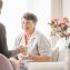 Taking care of older woman