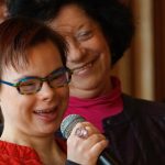 Éléonore Laloux speaking during an event