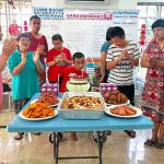 A birthday celebration being held for one of the residents at the centre.