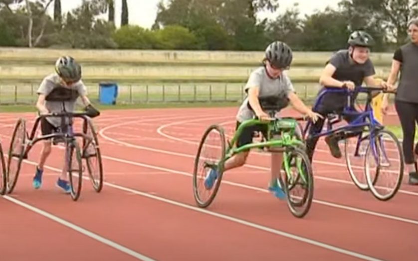 kids with cerebral palsy running