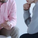 Rehab psychologist with patient
