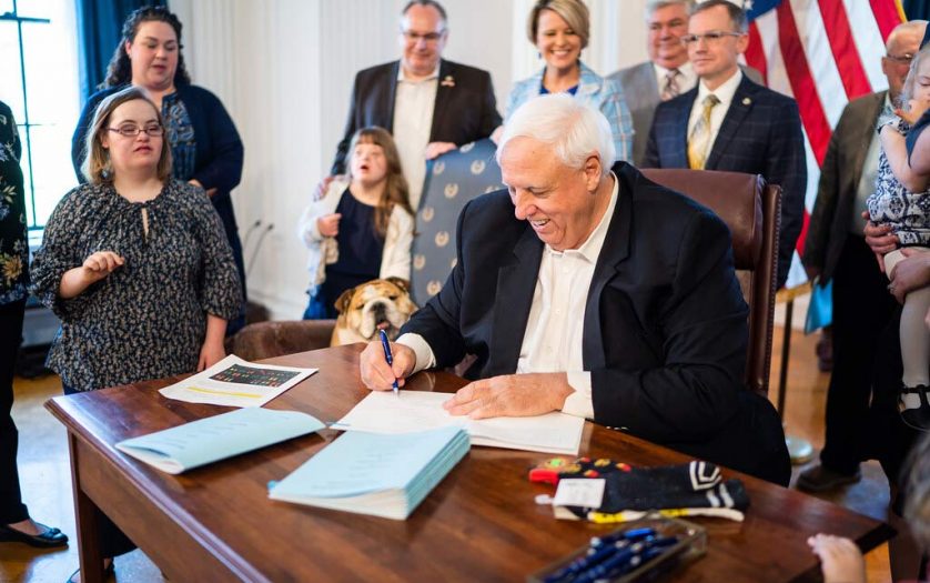 West Virginia Governor Jim Justice signed a bill