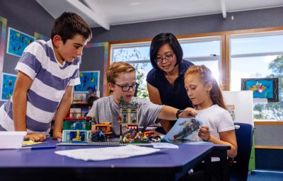 kids and LEGO sets