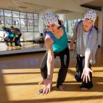 Julia Basso (left) and Rachel Rugh dancing