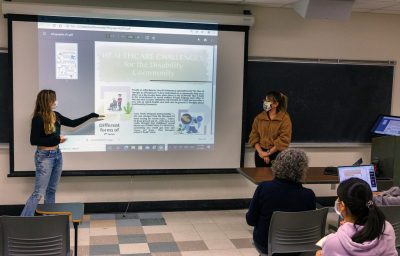 Students present as part of the “Care Work: Disability Justice & Healthcare” class.