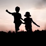children silhouette