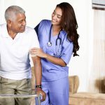 Nurse with patient