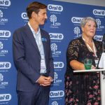 Benjamin Binot (left), Oral Care Senior Vice President at Procter & Gamble and Prof Alison Dougall, President of the International Association of Disability and Oral Health (iADH).