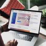 person surfing the website