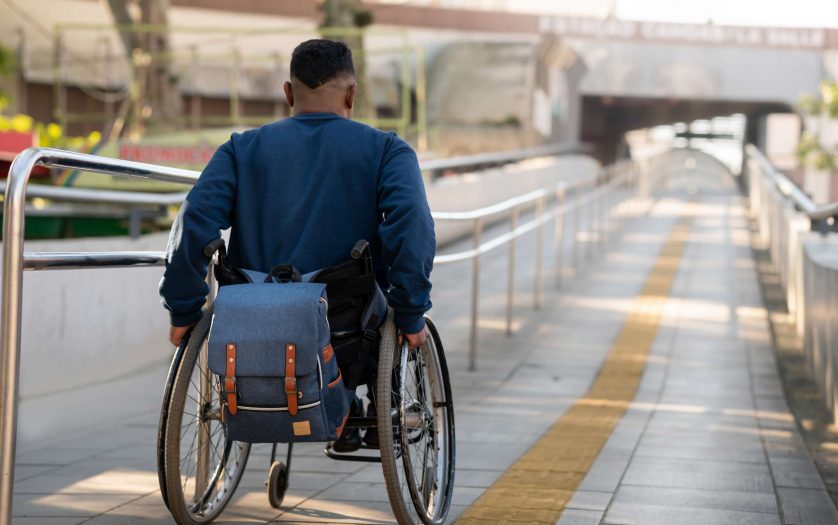 wheelchair user in the street