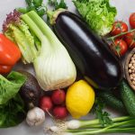 fresh vegetables, lentils, chickpeas